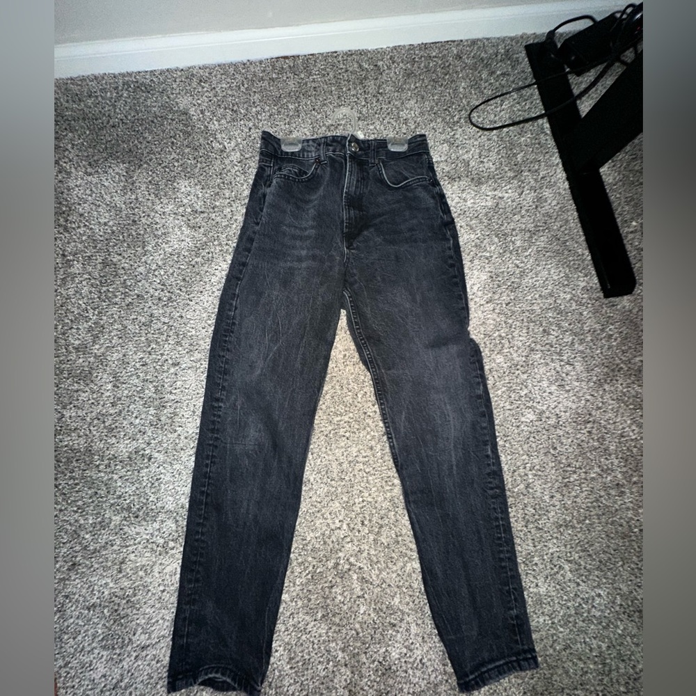 Black high waisted Zara jeans